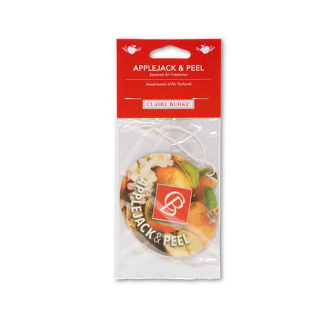 CLAIRE BURKE APPLEJACK & PEEL CAR AIR FRESHENERS - 6 PACKAGES