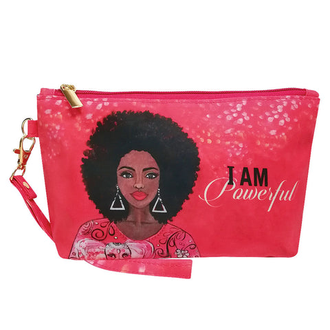 S.O.C. HANDBAG - I AM POWERFUL COSMETICS POUCH