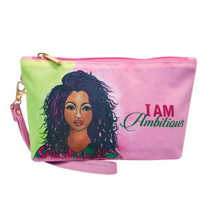 S.O.C. HANDBAG - I AM AMBITIOUS COSMETICS POUCH