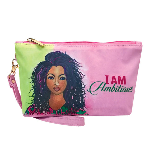 S.O.C. HANDBAG - I AM AMBITIOUS COSMETICS POUCH