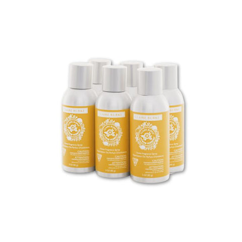 CLAIRE BURKE SPARKLING CITRON VERBENA HOME FRAGRANCE ROOM SPRAYS - SET OF 6