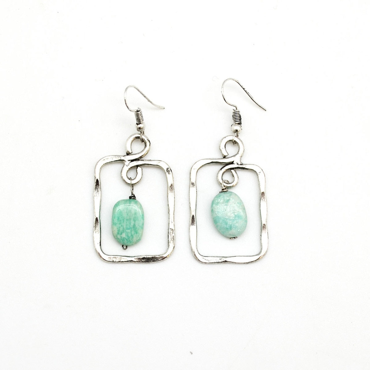 JEWELRY - MEN'S AMAZONITE ANASTASIA SILVER EARRINGS