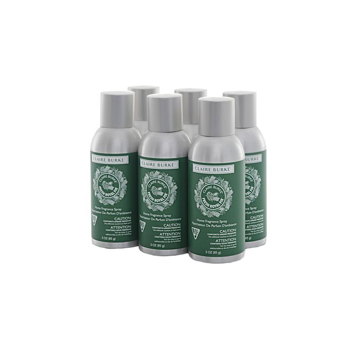 CLAIRE BURKE FRESH ROYAL FIR HOME FRAGRANCE ROOM SPRAYS - SET OF 6