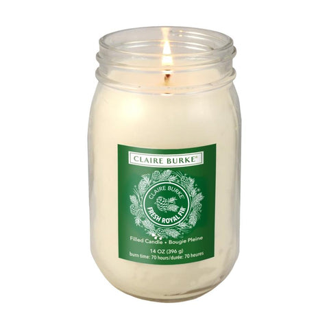 CLAIRE BURKE FRESH ROYAL FIR GLASS FILLED CANDLE