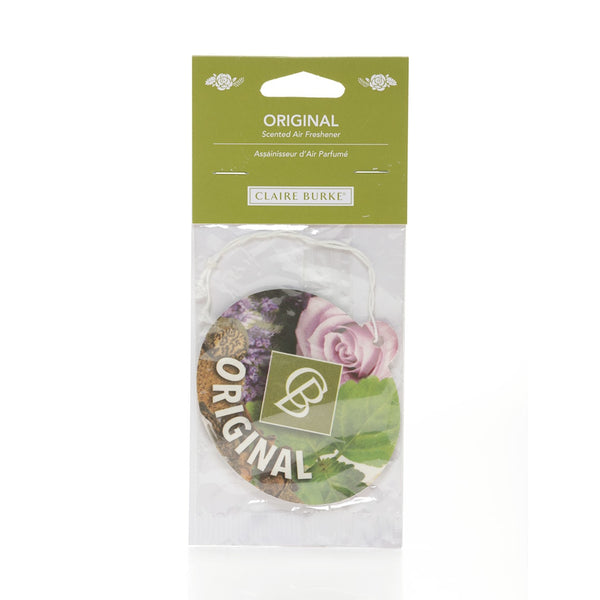 CLAIRE BURKE ORIGINAL CAR AIR FRESHENERS - 6 PACKAGES