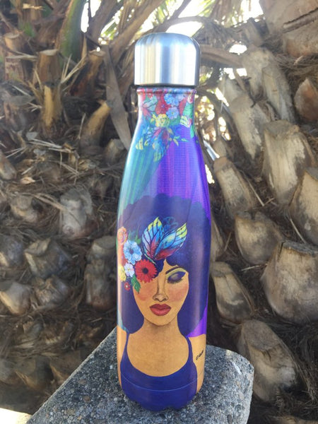 S.O.C. STAINLESS STEEL BOTTLE -  BELIEVE, BLOSSOM & BECOME