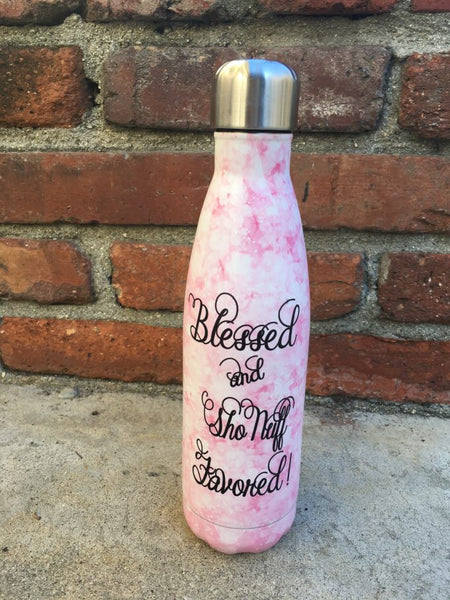 S.O.C. STAINLESS STEEL BOTTLE - BLESSED AND SHO NUFF FAVORED