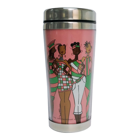 S.O.C. TRAVEL MUG - PINK IT'S A SOROR THANG!