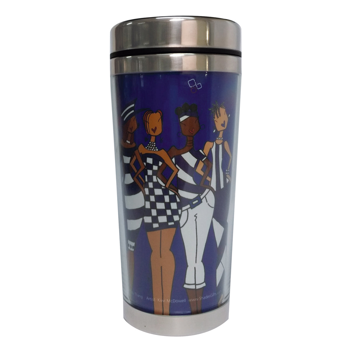 S.O.C. TRAVEL MUG - BLUE IT'S A SOROR THANG!