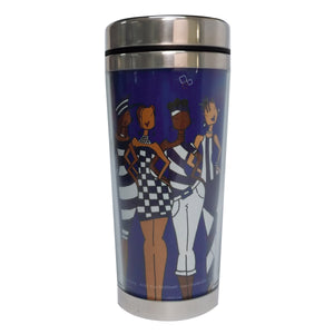 S.O.C. TRAVEL MUG - BLUE IT'S A SOROR THANG!