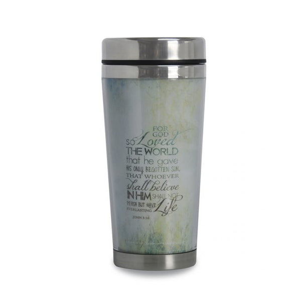 S.O.C. TRAVEL MUG - FOR GOD SO LOVED THE WORLD