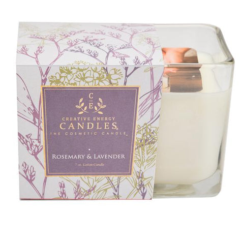 CREATIVE ENERGY ROSEMARY & LAVENDER 2-IN-1 SOY LOTION CANDLE MEDIUM 6 OZ.