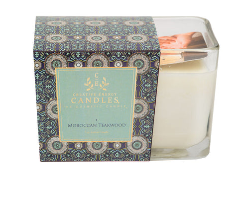 CREATIVE ENERGY MOROCCAN TEAKWOOD 2-IN-1 SOY LOTION CANDLE MEDIUM 6 OZ.